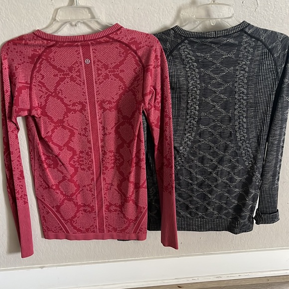 Lululemon long sleeve,thumb hole. Both Like new condition. Price for both(firm). - Picture 2 of 3